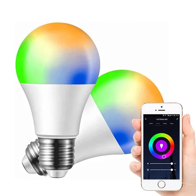  Tuya Google Assistant Alexa 8 Вт 850LM Wi-Fi RGB E26 E27 B22 с регулируемой яркостью WIFI умная Светодиодная лампа умный дом светодиодная