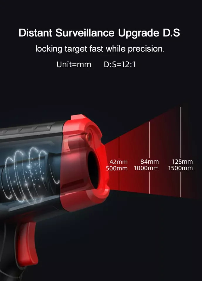 HABOTEST HT641A IRT Temperature Non Contact Infrared Digital Thermometers Industrial