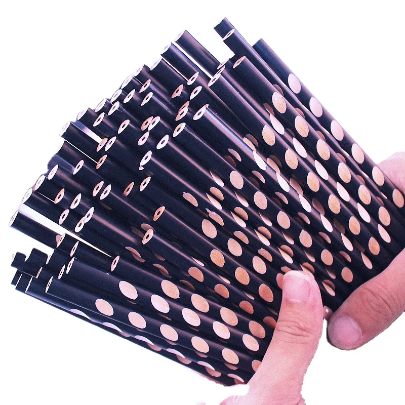 Wholesale Custom 2B & HB Personality Pencils Flat Lead Pencils Triangular Wooden Woodworking Pencils