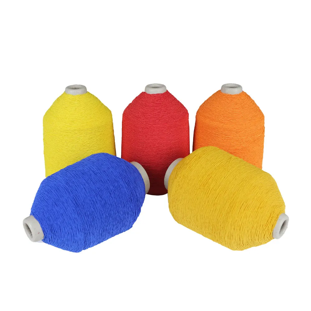 High Quality Nylon Rubber Latex Covered Yarn Elastic Yarn 100#/70/70 for Weaving and Knitting