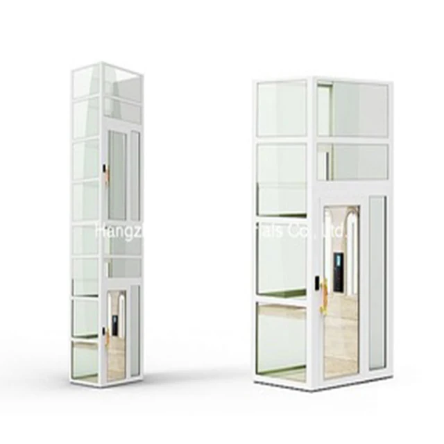 Cheap Home Elevator For 2-5 Person Residential Elevator Home Lift Price With Glass Shaft