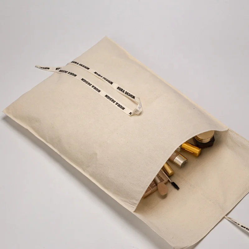 Wholesale Cotton Dust Shoe Baby Cloth Packing Envelope Dust Bag With Tie Envelope Muslin Cotton Gift Packaging Pouch