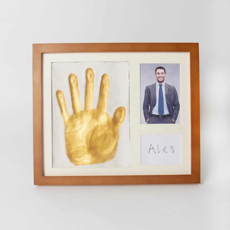 Adult Handprint Record Photo Frame  Personalized diy Anniversary Wedding Birthday Gifts