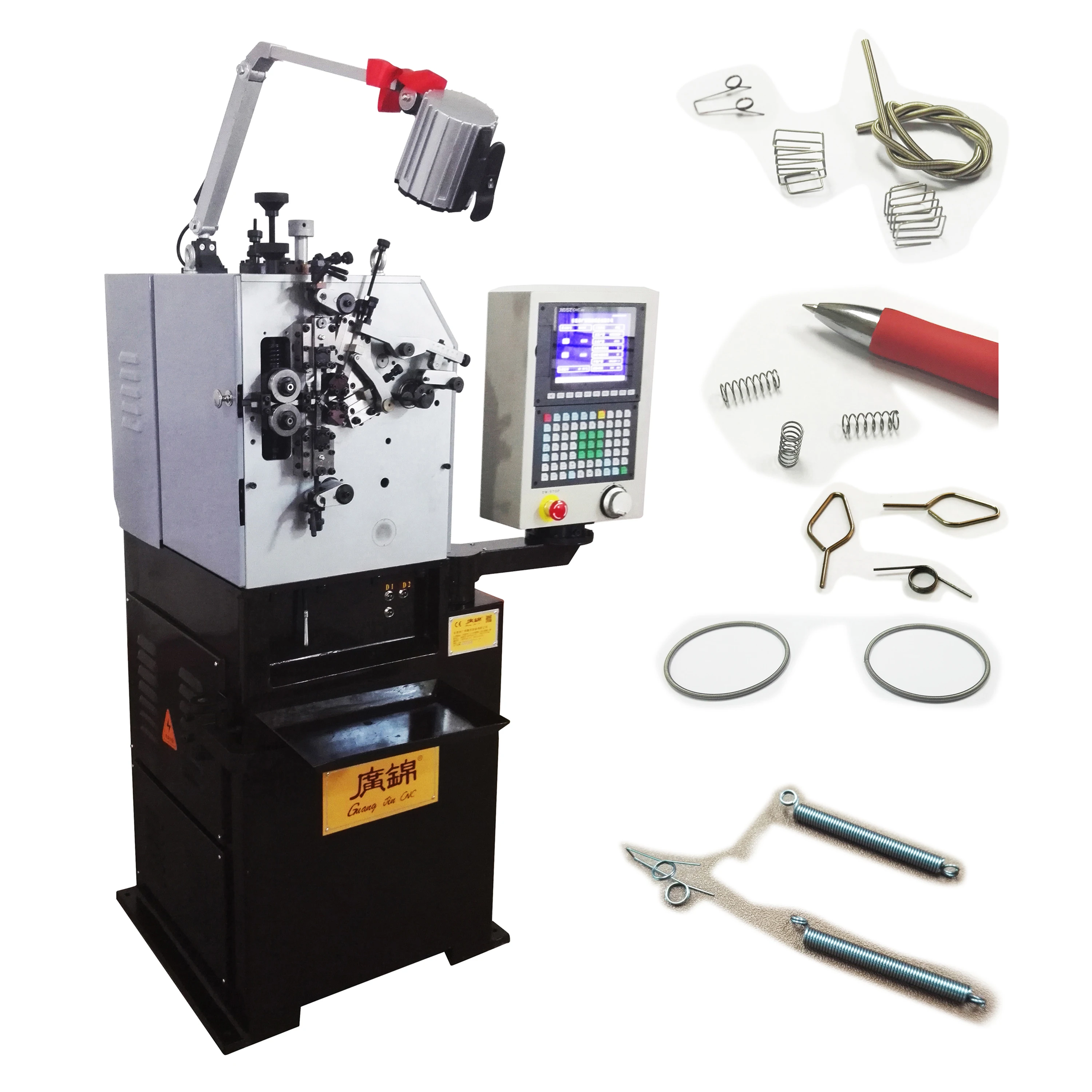 0.08-1mm CNC Compression Spring Machine Small Wire Size Spring  Coiling Machine oil seal and ball pen spring and simple torsion