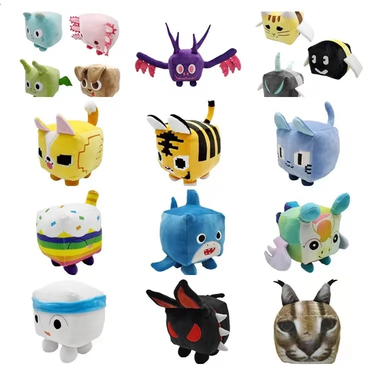 LEVIN Custom Cross border square cat plush big games cat salamander toy cotton doll spot wholesale