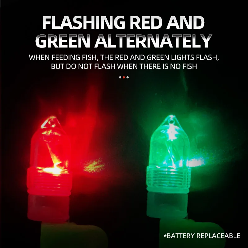 Fishing Alarm Bells LED Night Fishing Rod Clip Tip Bait Alarm Bell With Twin Bells Ring Fishing Accessories