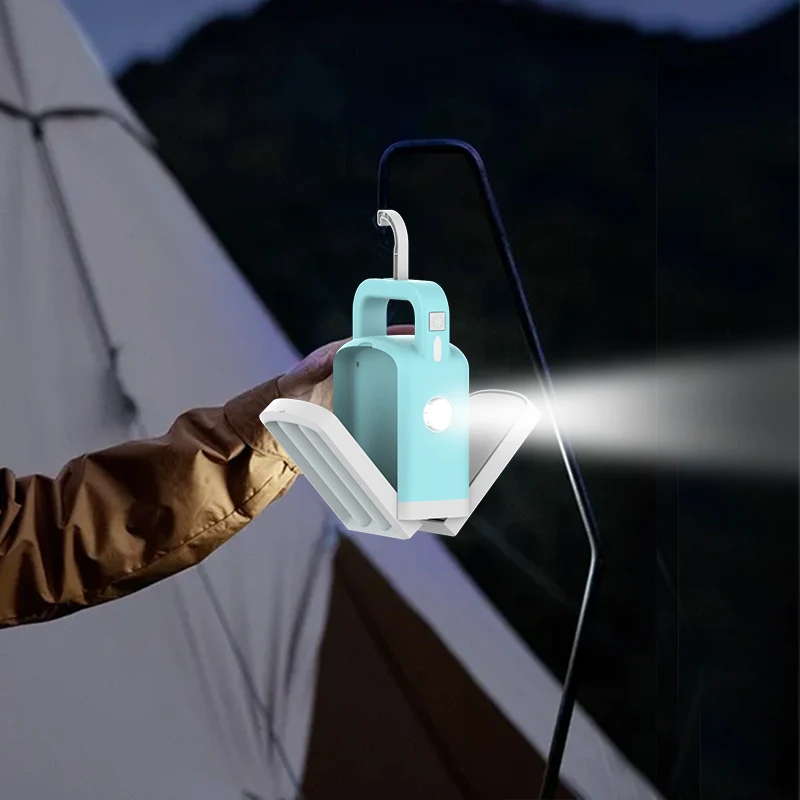 Portable AC Charging Outdoor Camping LED Lanterns Lights with RETRACTABLE HANDLE Rechargeable Camping Lamps