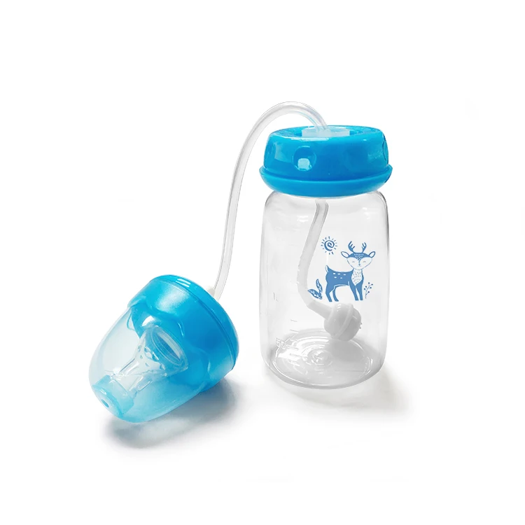 Hot selling spot wholesale BPA free PP baby bottles food grade plastic baby feeding bottles hands free baby bottle