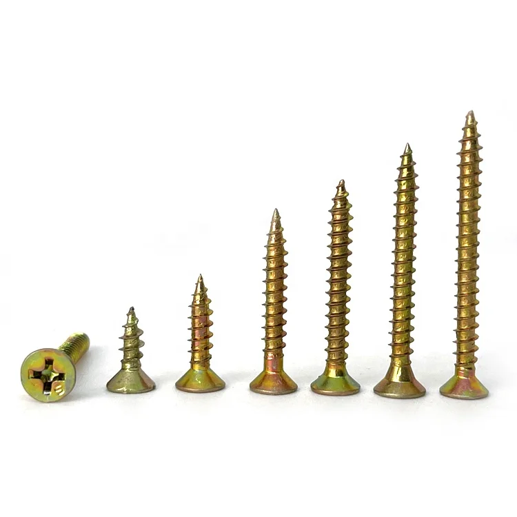 Bugle Head Countersunk Head Cross M3.5 Recessed Screws 4# 6# 7# 8# 10# 12# M3.0 To M6.0 Chipboard Screw