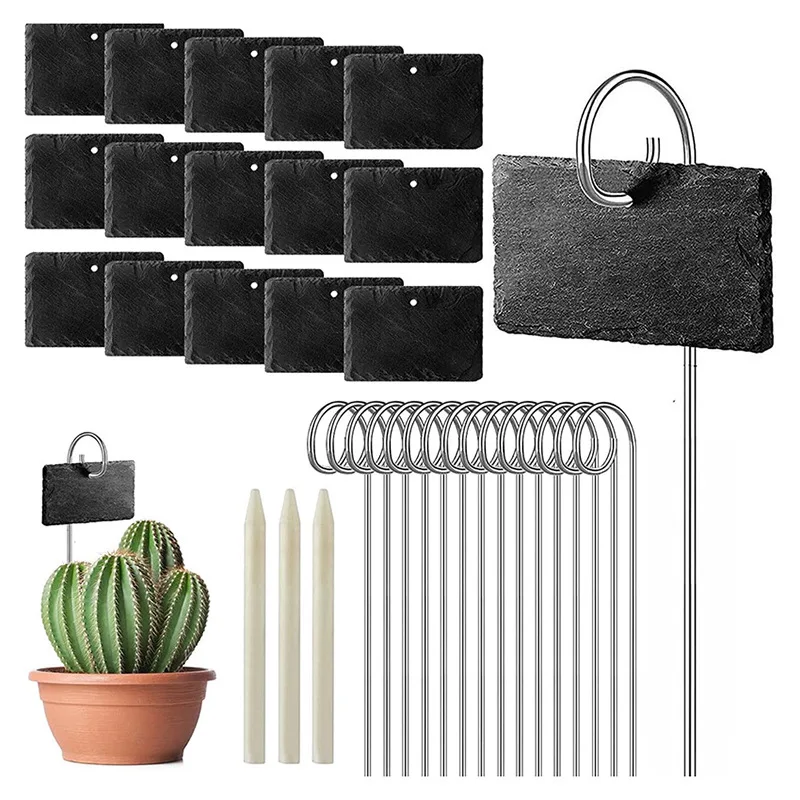 Factory supplied plant labels Flower Fruit tree labels Garden stainless steel signboards Slate tree labels