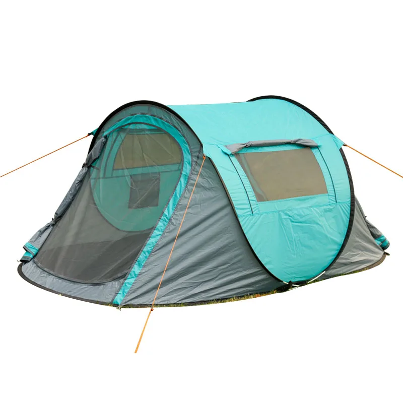Double Layer 2 People Boat Type Outside Hand Throw Beach Quickly Open Fully Automatic Family Glamping Camping outdoor Tent