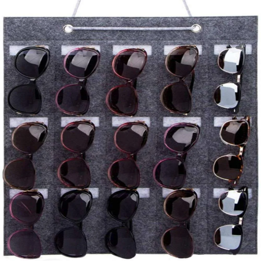 New Arrivals Accept Custom felt hanging storage sunglasses storage