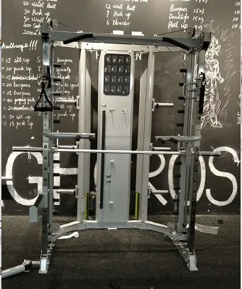 MS Multifunctional Power Cage Squat Rack   Gym Smith Machine with for Weight Lifting Training