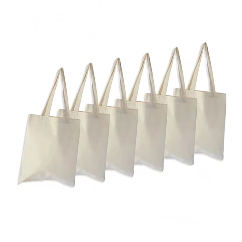 Wholesale Recyclable Canvas Handbags Pattern Printed Tote Bags Custom Waterproof Canvas Fabric Shopping Bag with logo