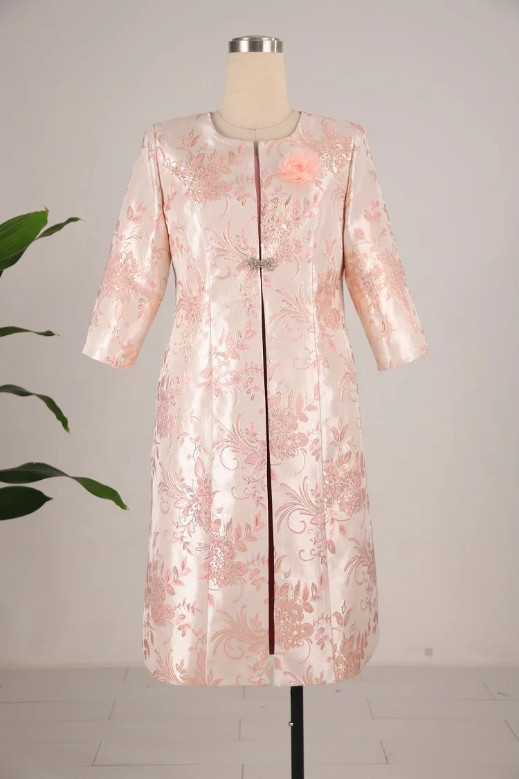 African Women Plus Size Women Church Two Pieces Set Skirt Middle aged Women Satin Elegant Dress For Fancy Event