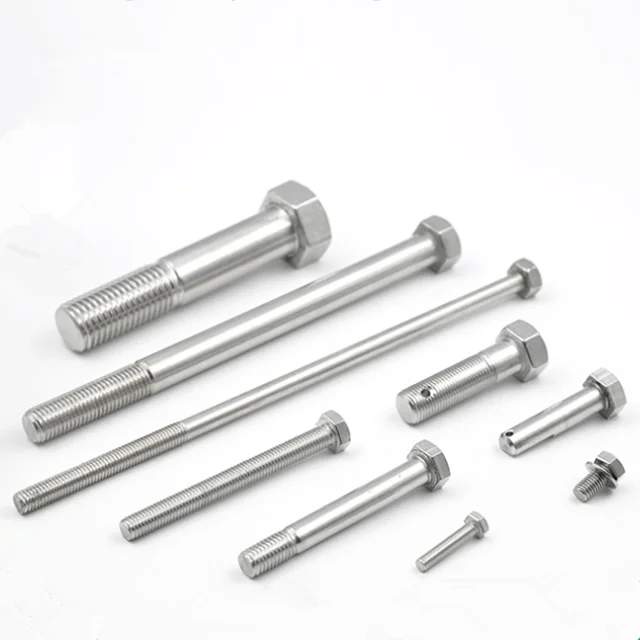 Fastener Manufacture ASME B18.2.1/DIN 933/DIN 931 All Size Hexagon Head Hex Bolt Made in China