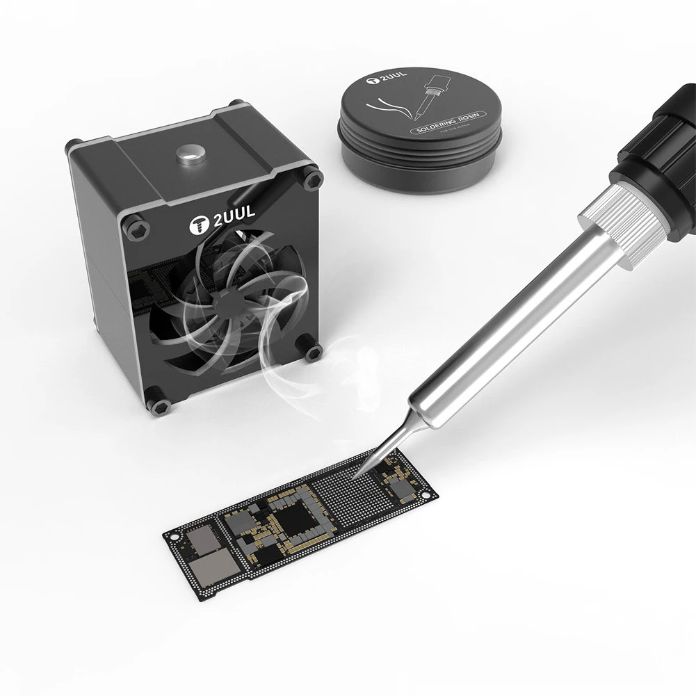2UUL мини-вентилятор паяльный Железный поглотитель дыма 5 В USB Type-C для мобильного телефона PCB IC SMD сварочный ремонт инструмент амортизатора