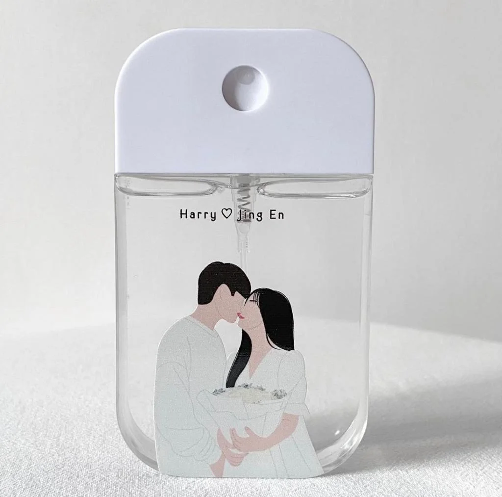 Portable Custom Printed Logo 45ml Pocket Hand Sanitizer Sprayer