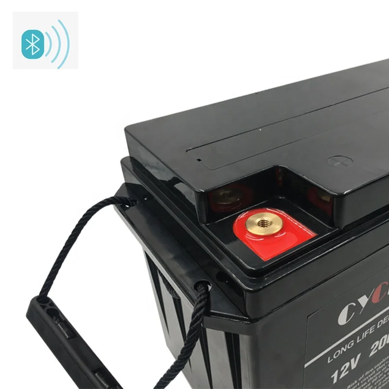 Factory wholesale lithium lifepo4 batterie 12v 200ah avec wireless connect and BMS