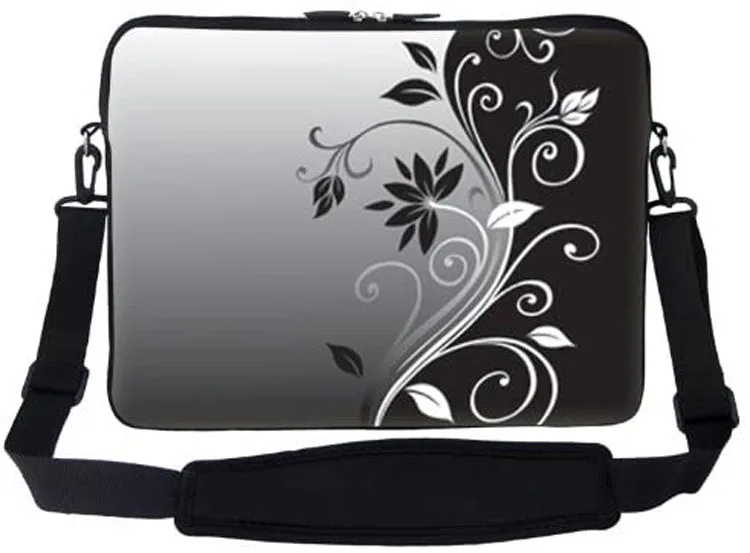 Stylish Durable Neoprene Laptop Shoulder Bag Fits 14-15.6 Inch