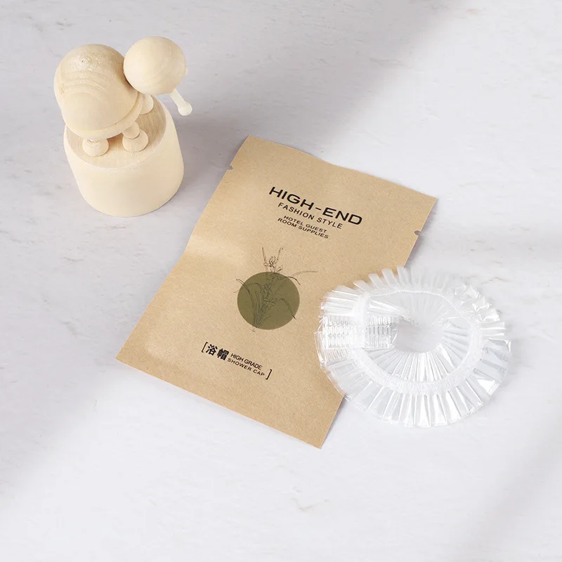 Hotel Customized Amenities Kit Biodegradable Kraft Paper Bag Packaging Dental Kit Shaving Kit