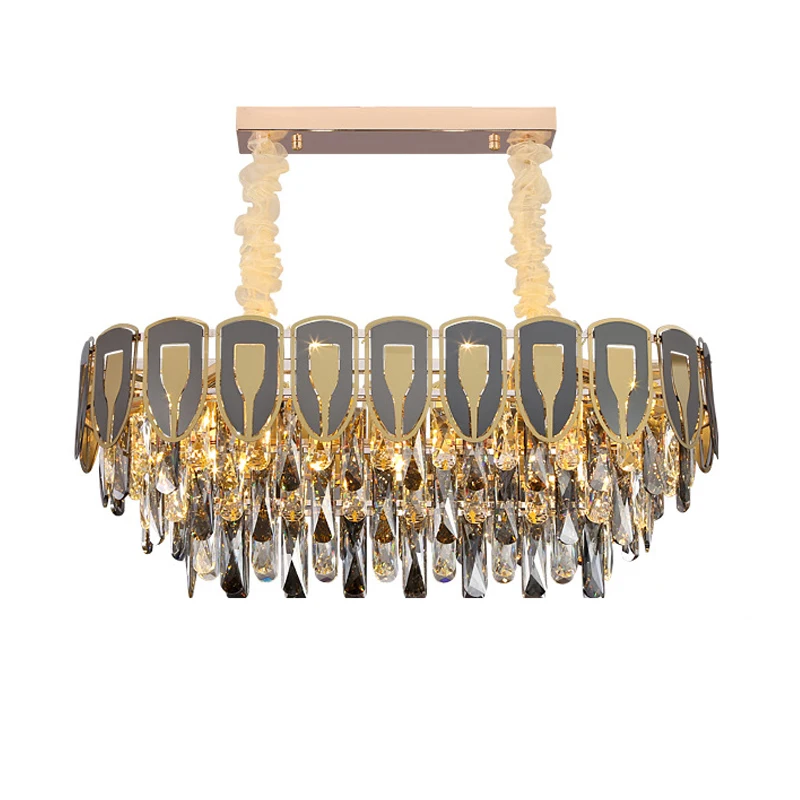 Dropshipping Wholesale k9 crystal hanging pendant modern decorative crystal ceiling lights fixture for Hotel cheap chandeliers