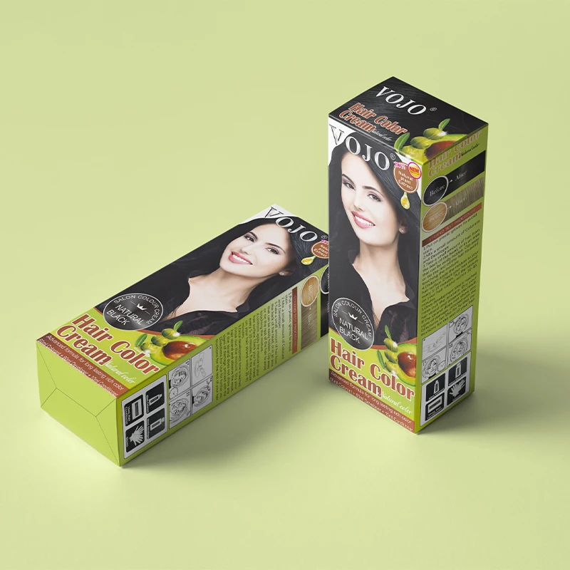 VOJO Wholesale OEM Permanent Hair Coloring Dye Natural Herbal Professional Salon Hair Color Cream