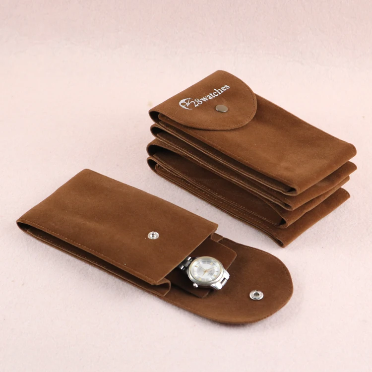 Luda custom velvet watch pouch bag suede jewelry packaging for jewelry bag pouch