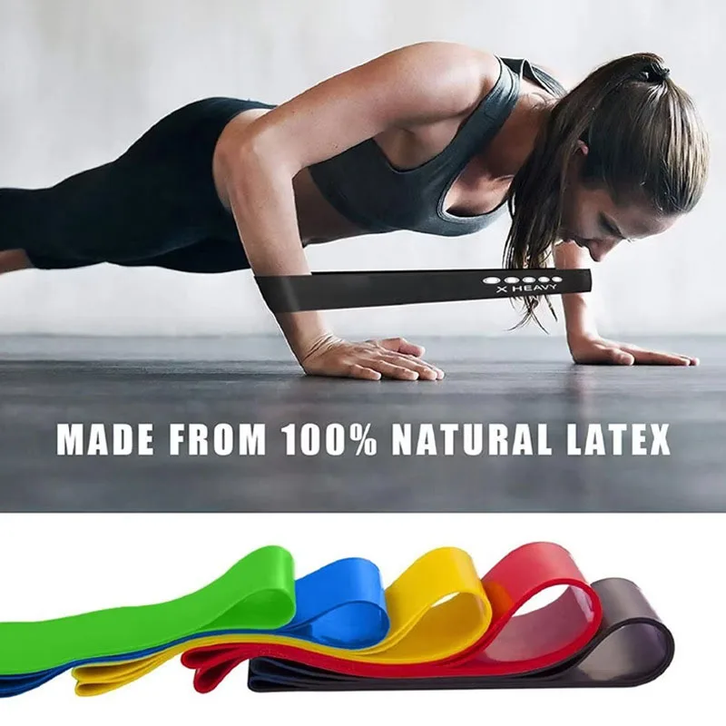 Portable Custom Private Logo Workout Eco Friendly TPE Short Exercise Bands Big 5 Video Gym Fitness Resistance Bands sets