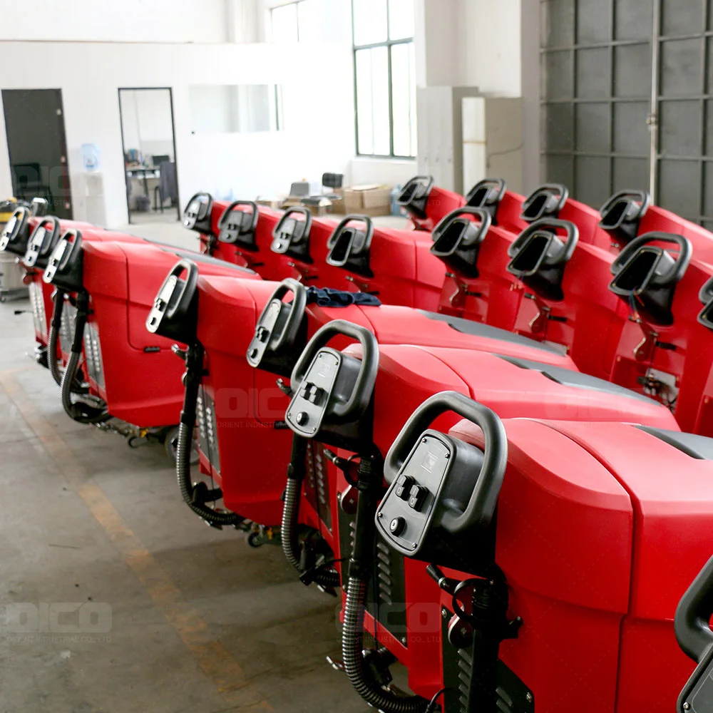 OR-V5 15m industrial single brush ceramic tile  floor scrubber machine with cable