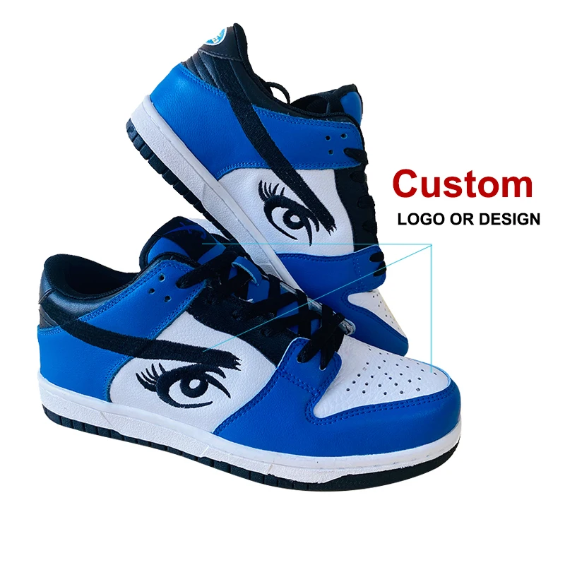 Dunkes Original Customize Men Blank Skateboard Manufacturer Cheap Inflatable Nk Custom Sb High Low Cut Sole Leather Sneaker Shoe