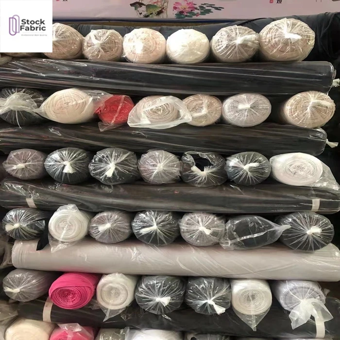 Polyester knitted ITY dyed stock fabric for garment