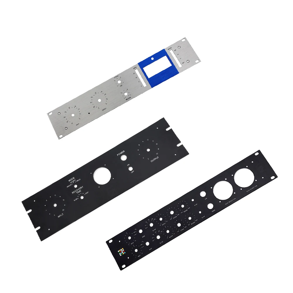 Front Panel Amplifier Precision Custom Sheet Metal Screen Laser Cutting Bending Service Aluminum Box Brushed Panel Silk 1pcs