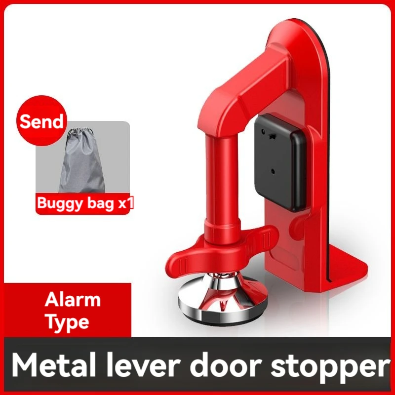 Modern Automatic Alarm Door Stopper Portable Magnetic Security For Hotels Wholesale Travel Safety Plastic Door Stop For Festival Gift