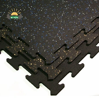 Puzzle type rubber mat gym fitness high density interlock gym mat