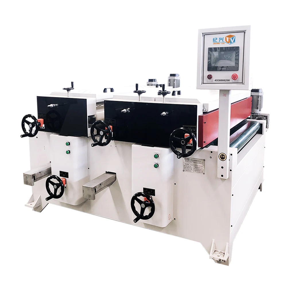 Plywood Five Rollers Converse And Positive Roller UV Coating Machine For Furniture Factory