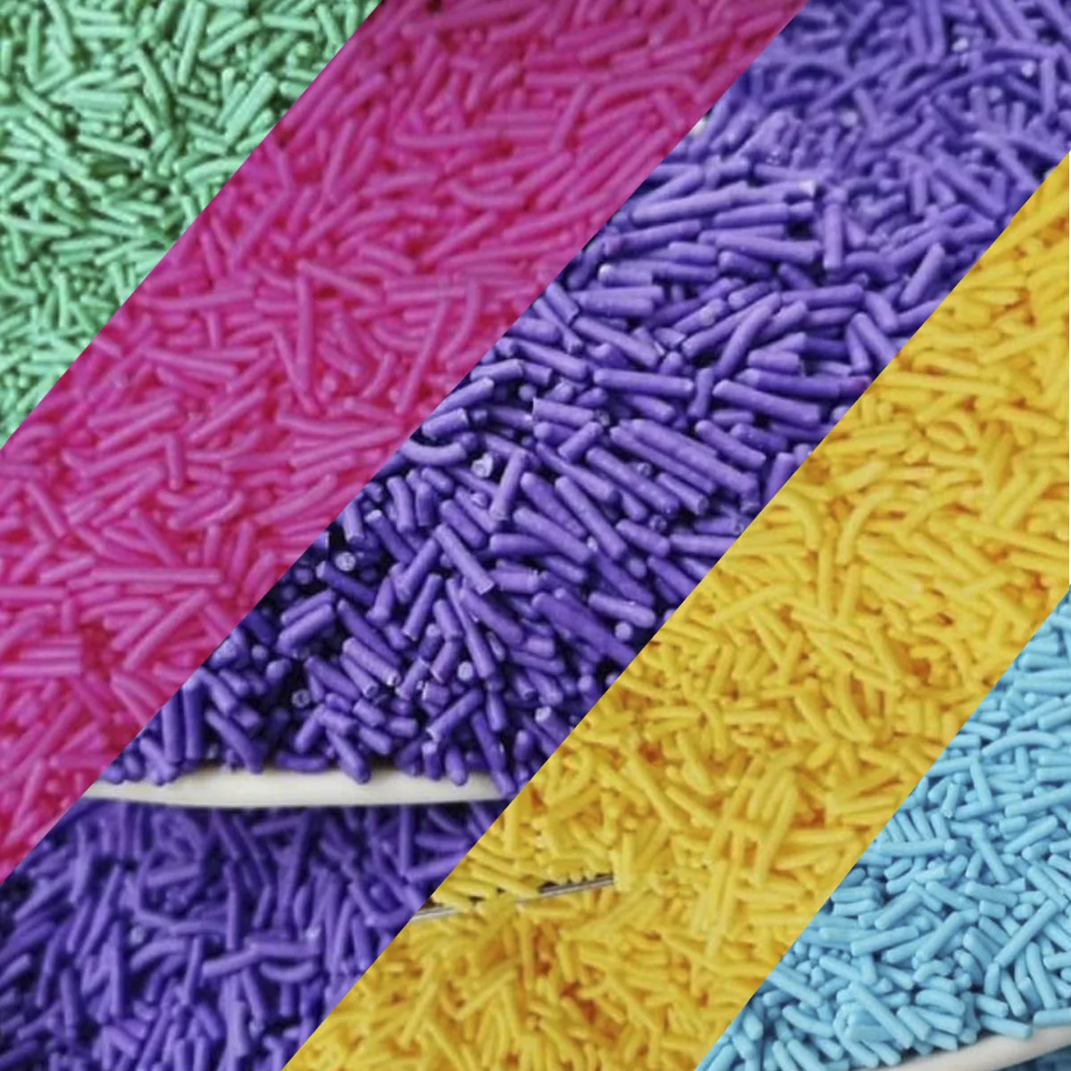 Professional Baking Supplies Bakery-Grade Chocolate Colour Rice Sprinkles Confectionery Thread Sprinkles Malaysia Manufacturer