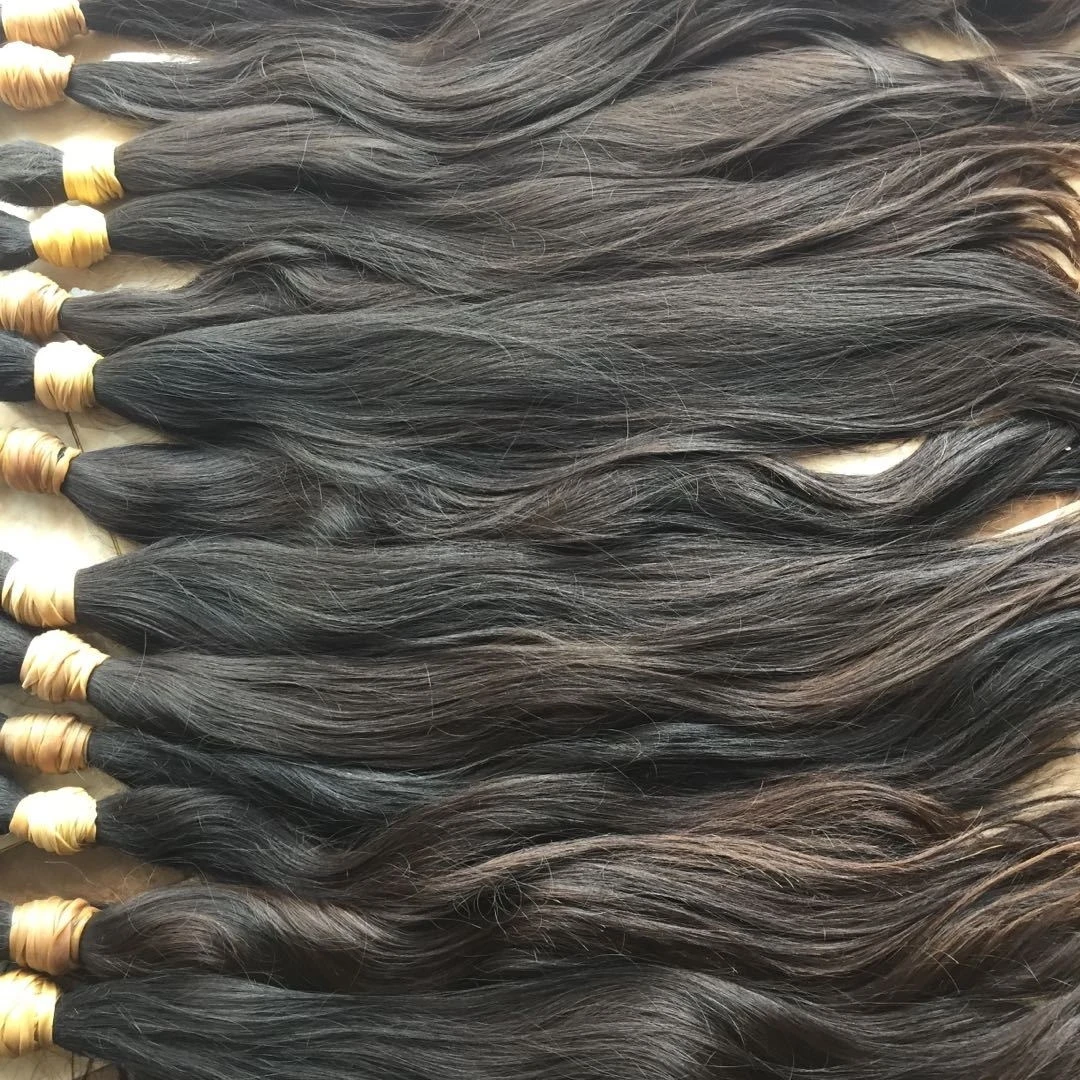 Unprocessed raw virgin human hair  no chemical treated  cuticle intact hair vendors cuticle aligned hair bulk