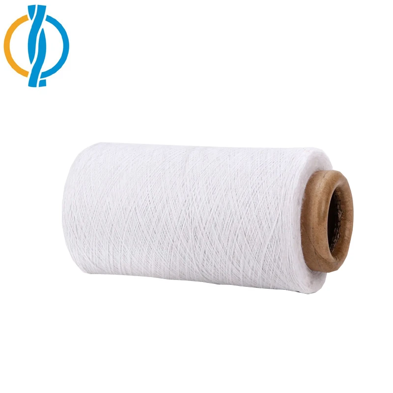 Ne 20/1 Regenerated Cotton Yarn open end white color for Socks