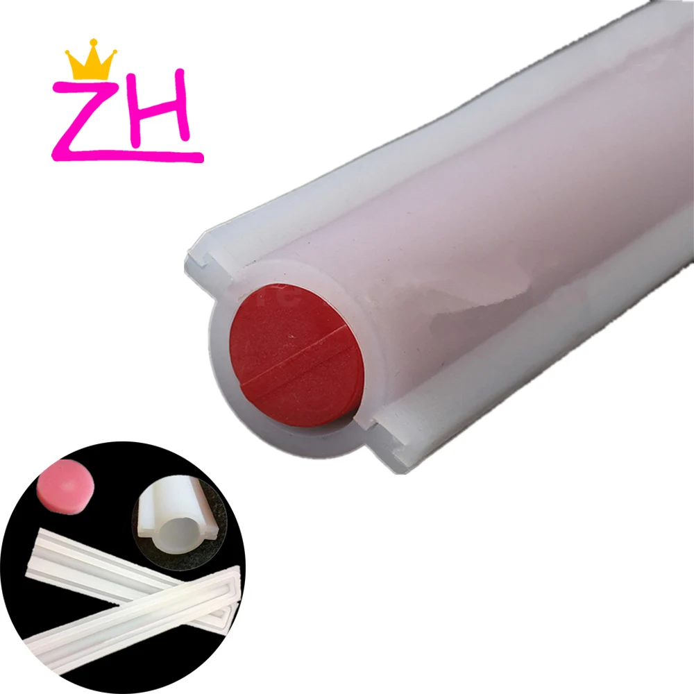 Round Shaped Tube Column Silicone Mould Soap in Soap Candle Mold Embed Homemade Soap Making Mousse Sandwich Tube Mold