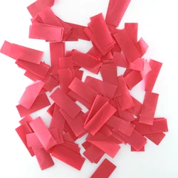 Flame retardant 100% biodegradable rectangular confetti white pink flowers confetti wedding birthday holiday decorations