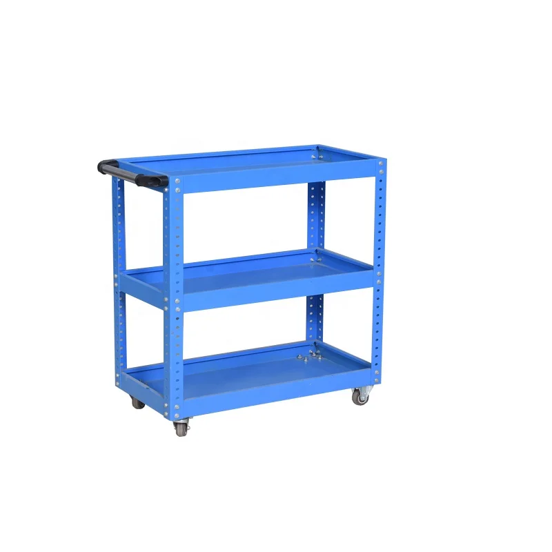 Library Mobile Workshop Storage Tool Push Cart Dolly Moving Platform Hand Cart 360 Degree Swivel Wheels