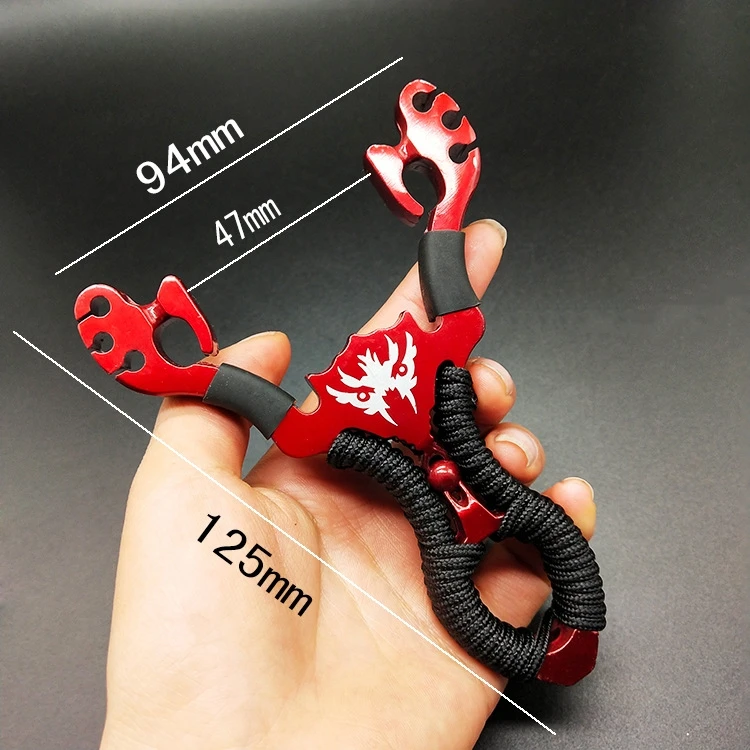 High Quality Powerful Three Card Catapult Portable Accurate Aiming Zinc Alloy Hunting Slingshot Outdoor Game Sling Shot