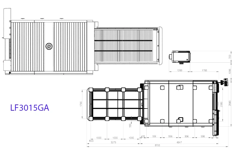 Factory Laser machine for industry use Gweike laser 3000*1500 mm size working machine
