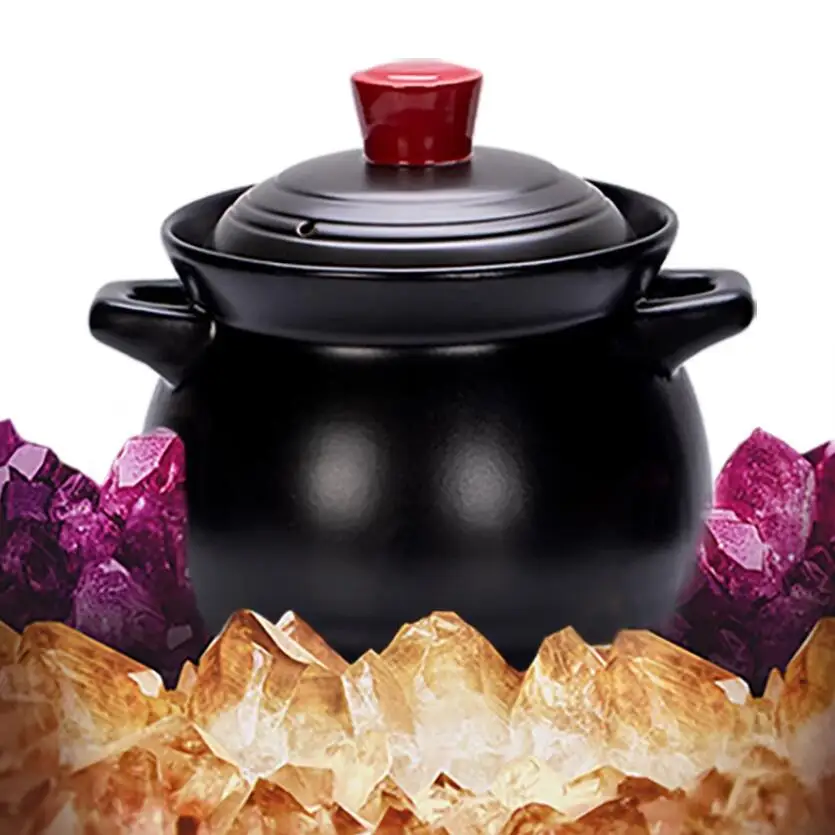 China Factory  Soup Rice Cooker Ceramic Cooking Pot With Lid