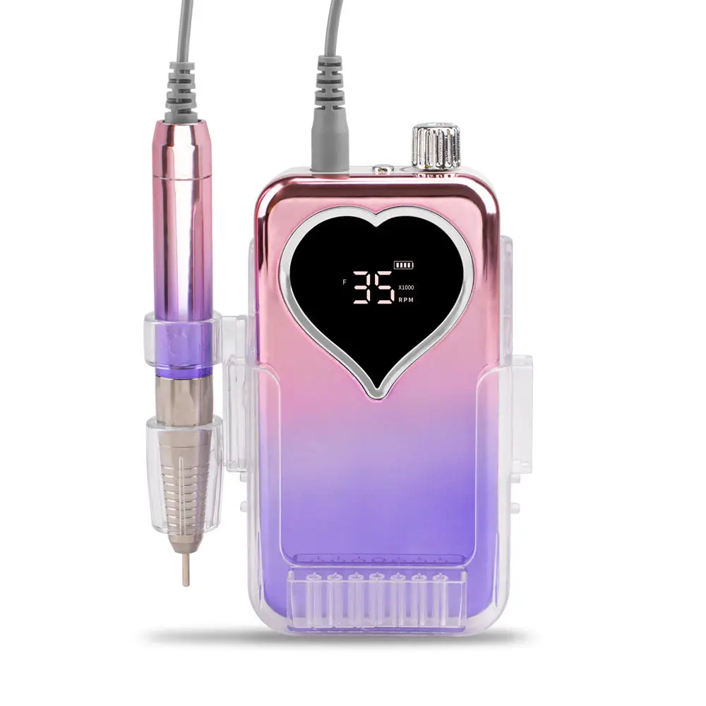 Yodoor Free private label 35000 rpm professional Efile cordless electronic electric nail drill manicure machine polisher tools