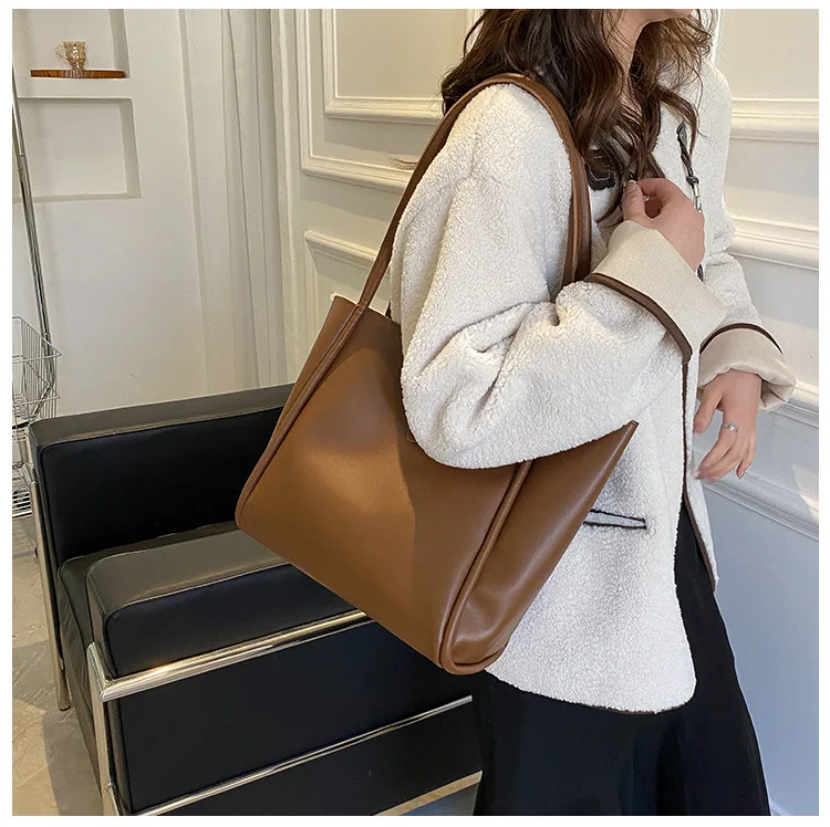 I-0179 Large Capacity Women Fashion Handbags Fashion One Shoulder Bag Supplier Cheap Women Bags Set 2 Bags Tote  Shoulder