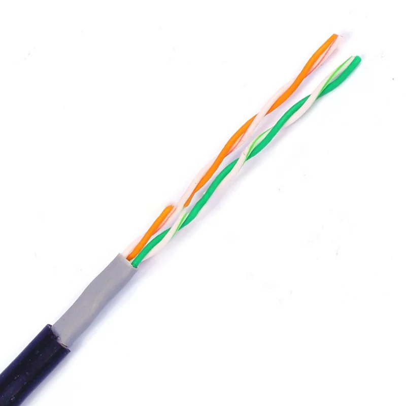 4*0.5 24AWG 99.99% bare copper high quality 305m two pairs telephone cable