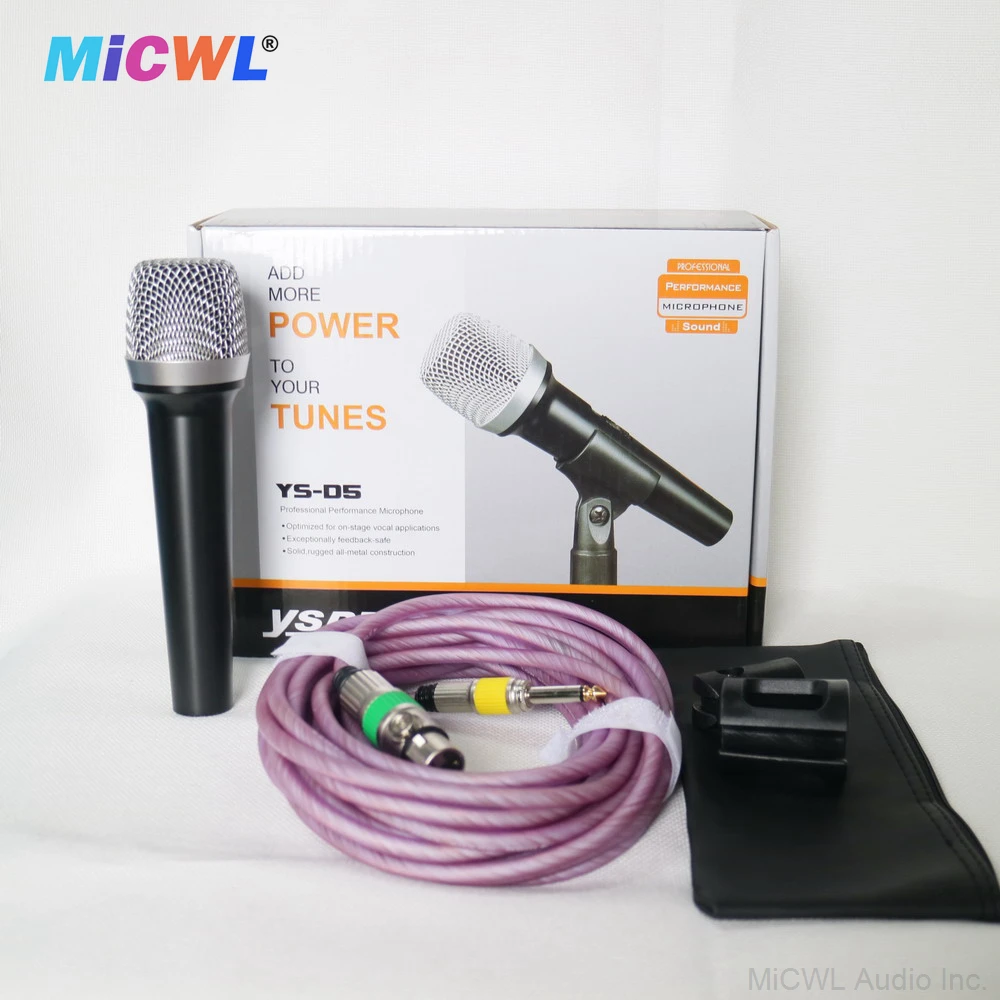 Advanced D5 Cardioid Wired Microphone Dynamic Handheld Microphone For Stage Performance DJ Karaoke Sing Recording High Quality