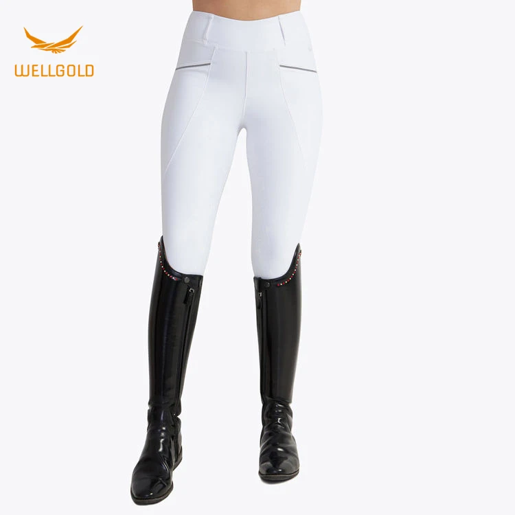 High Waist Equestrian Breeches Comfortable Fabric Breathable Machine Washable Full Seat Horse Riding Leggings